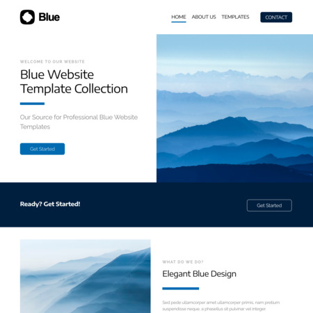 Blue Website Template (5)