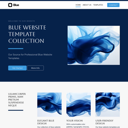 Blue Website Template (2)