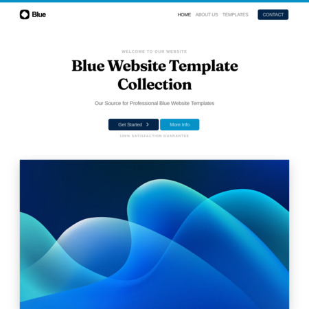 Blue Website Template (6)