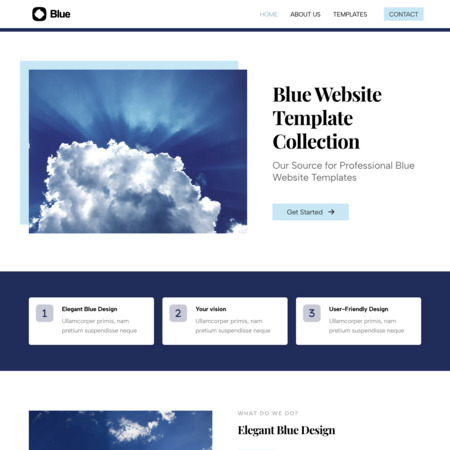 Blue Website Template (1)