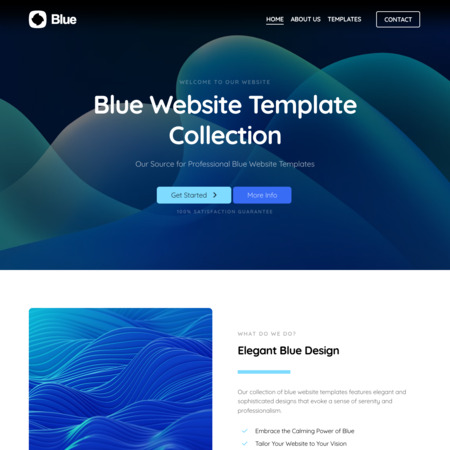 Blue Website Template (4)