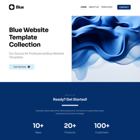 Blue Website Template (7)