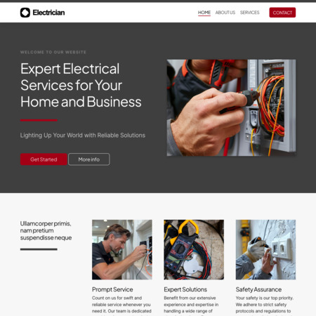 Electrician Website Template (7)