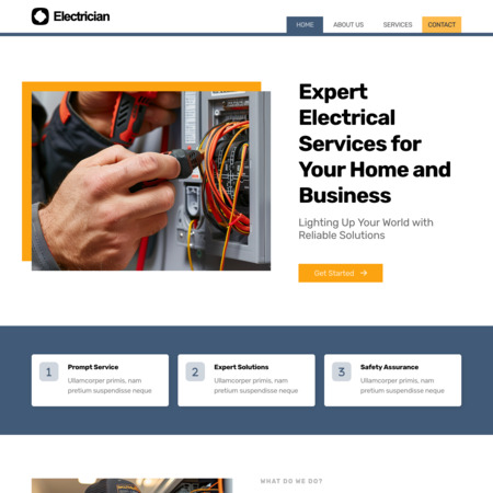 Electrician Website Template (3)