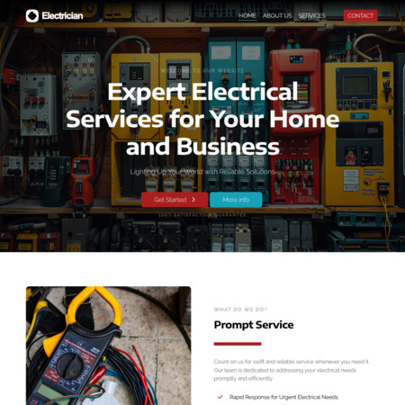 Electrician Website Template (6)
