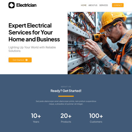 Electrician Website Template (1)