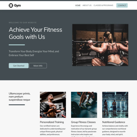 Gym Website Template (4)