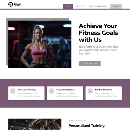 Gym Website Template (2)
