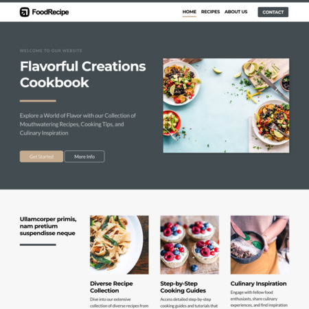Food Recipe Website Template (5)