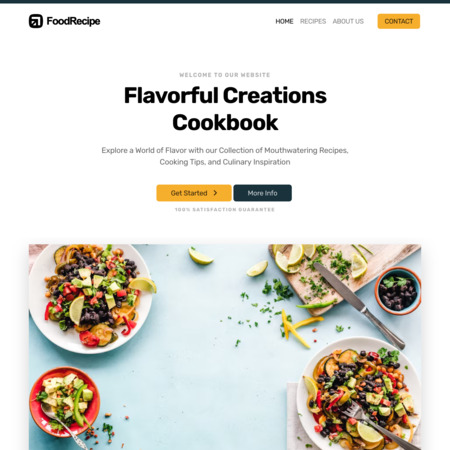 Food Recipe Website Template (3)
