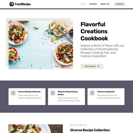 Food Recipe Website Template (2)