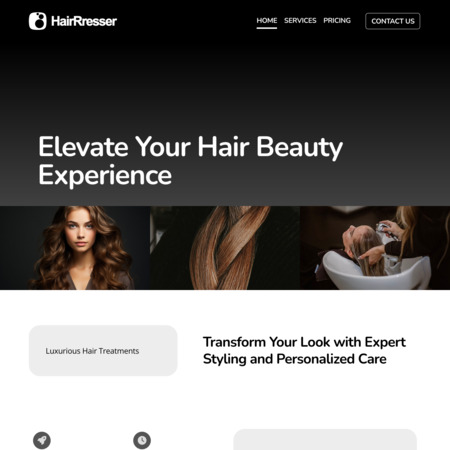 Hair Dresser Website Template (3)