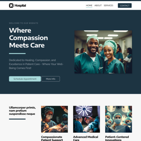 Hospital Website Template (1)