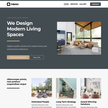 Interior Design Website Template (2)