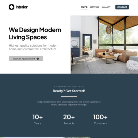 Interior Design Website Template (4)