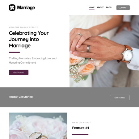 Marriage Website Template (3)