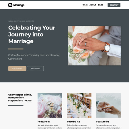 Marriage Website Template (4)