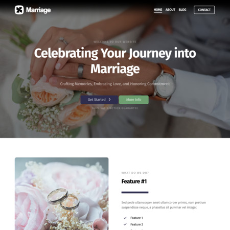 Marriage Website Template (5)