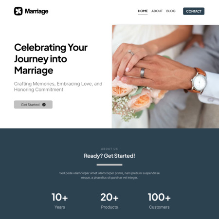 Marriage Website Template (6)