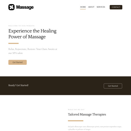 Massage Website Template (3)