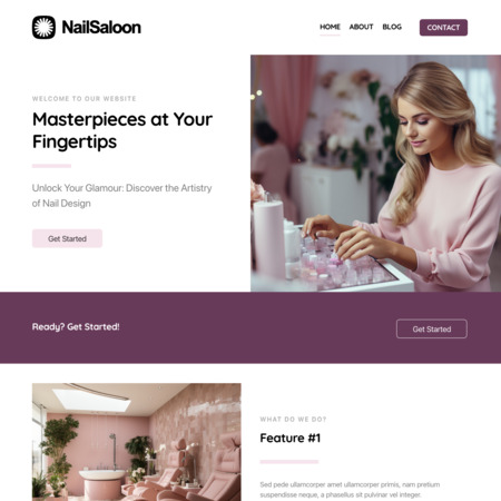 Nail Saloon Website Template (2)