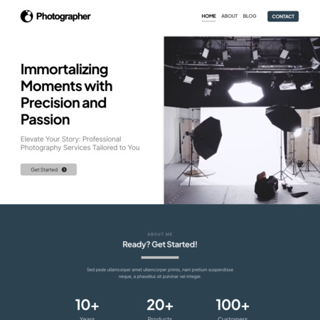 Photographer Website Template (1)