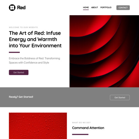 Red Website Template (2)