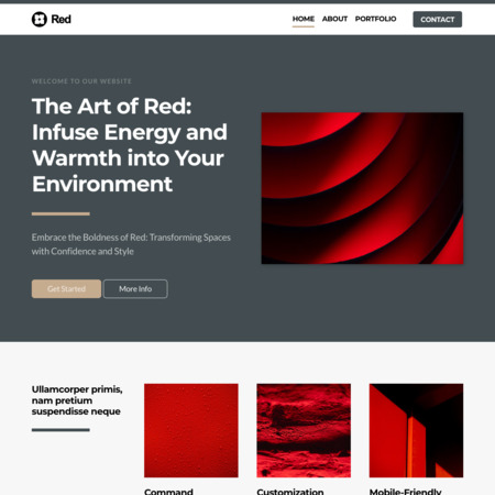 Red Website Template (5)