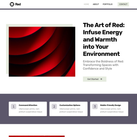 Red Website Template (4)