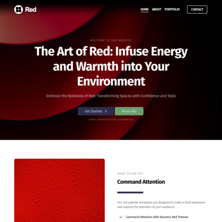 Red Website Template (7)