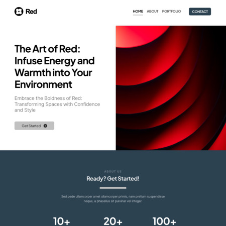 Red Website Template (3)