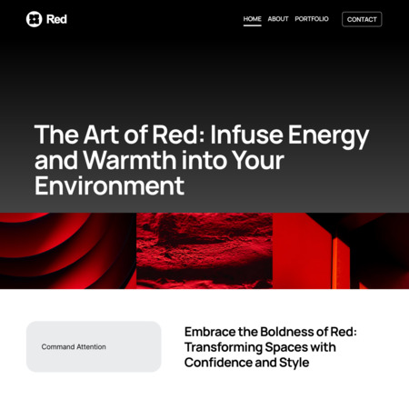 Red Website Template (1)