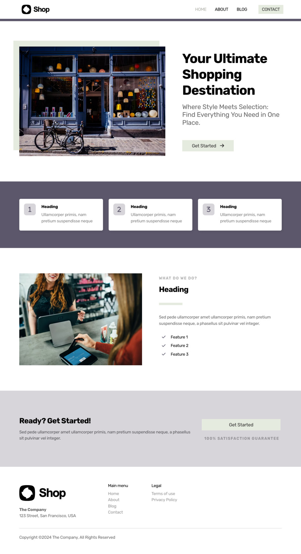 Shop Website Template - Ideal for small business owners, boutique owners, retail shops, e-commerce startups, and anyone looking to launch an online store quickly and effortlessly.