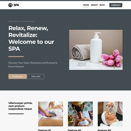 Spa Website Template (4)