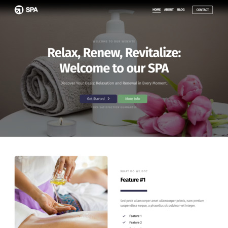 Spa Website Template (5)