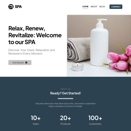 Spa Website Template (1)