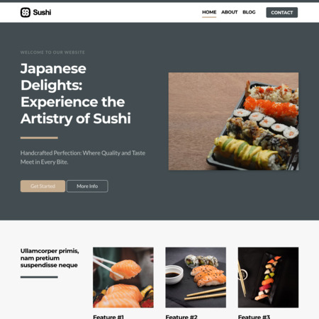 Sushi Website Template (5)