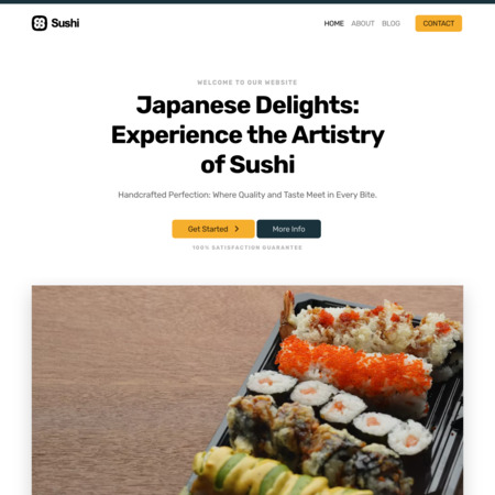 Sushi Website Template (4)
