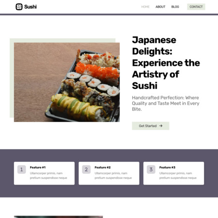 Sushi Website Template (1)