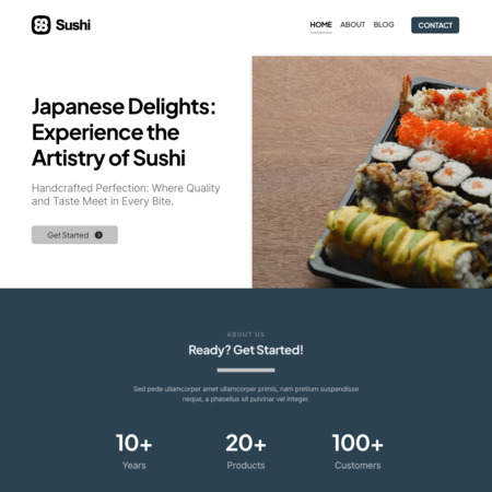Sushi Website Template (6)