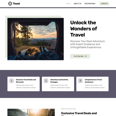 Voyage Website Template (2)