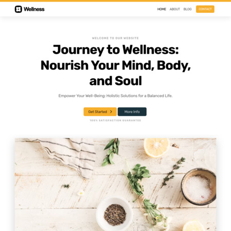 Wellness Website Template (4)