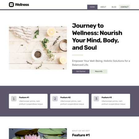 Wellness Website Template (3)