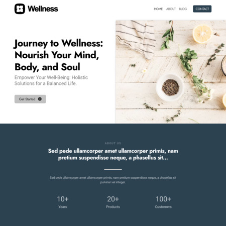 Wellness Website Template (6)