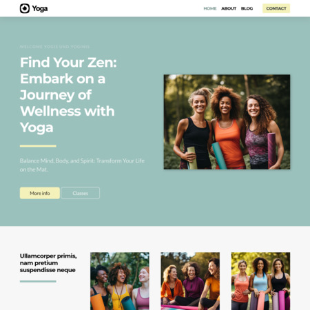 Yoga Website Template (6)