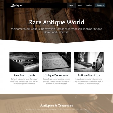 Antique Website Template