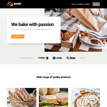 BAKERY - website template