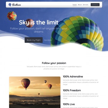 Balloon Website Template
