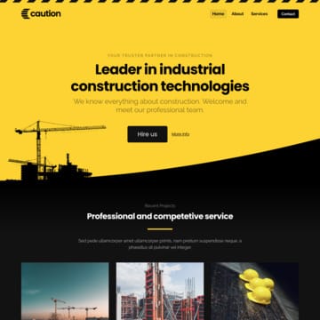 CAUTION - website template