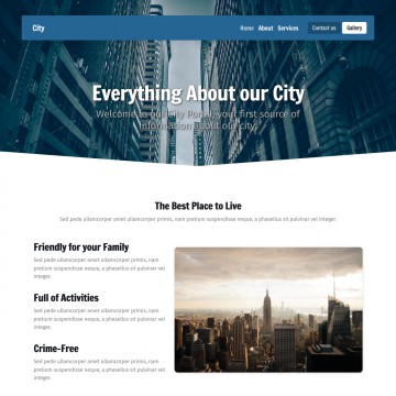 City Website Template